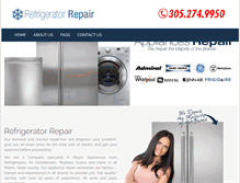 Tablet Screenshot of miamiappliance-repair.com